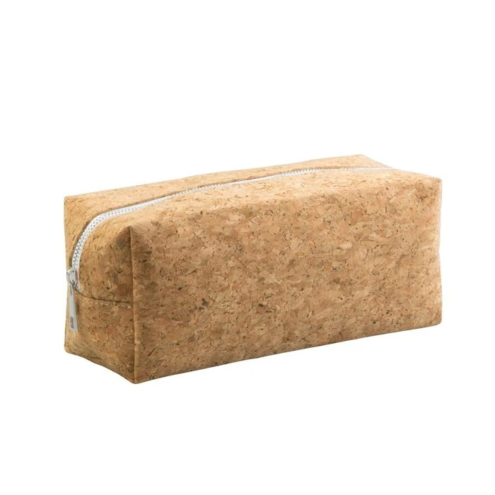 Cork machiaj Sac cu fermoar Husa