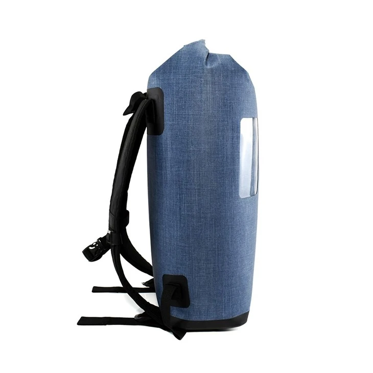 Fashion Waterproof Blue TPU Dry Backpack