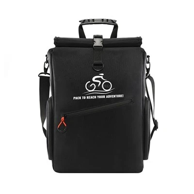 Rucsac negru pentru bicicletă, rezistent la apă