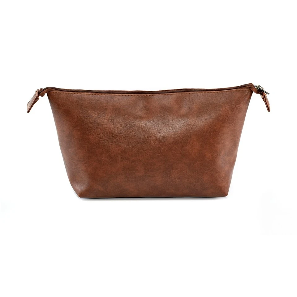 Classical Brown Cosmetic Toiletry Bag