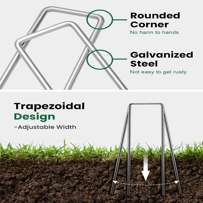 Heavy Duty Galvanized Steel Landscape Sod Staples