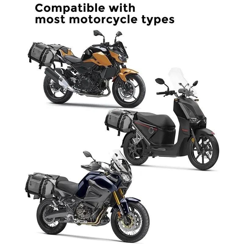 Waterproof Motorcycle Roll Top Saddle Bag factory